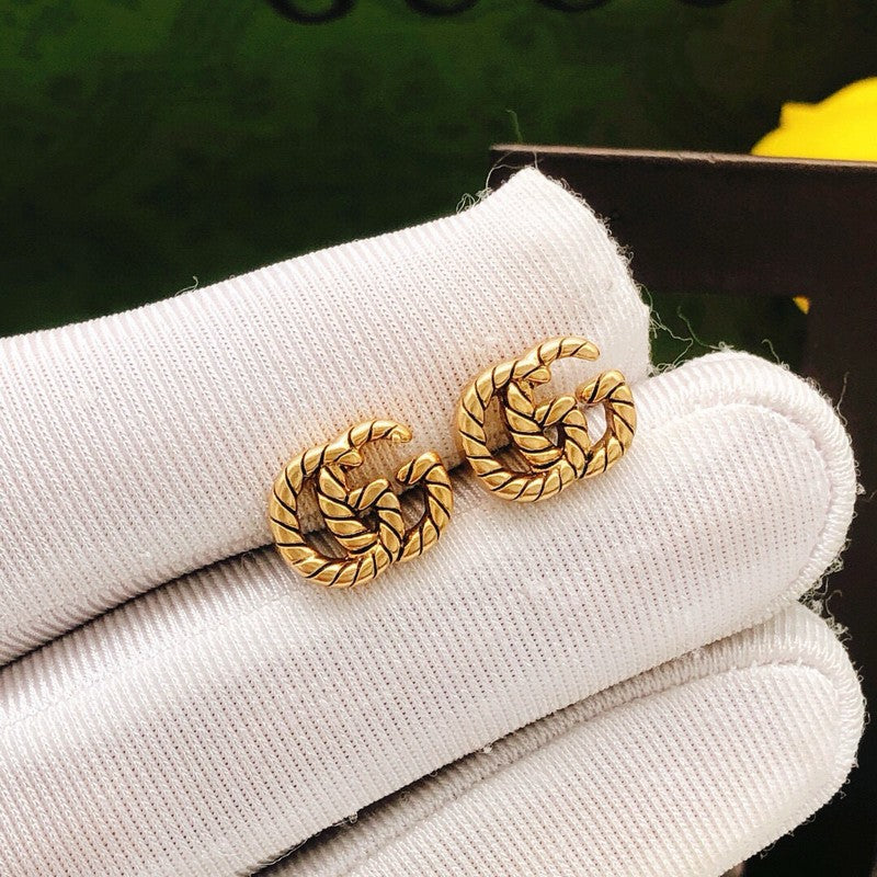 GG Twist Gold Earrings