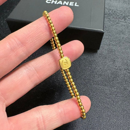 CC Gold Bead Bracelet