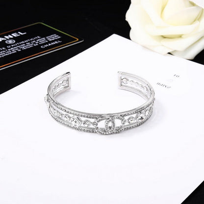 CC White Gold Diamond Bracelet