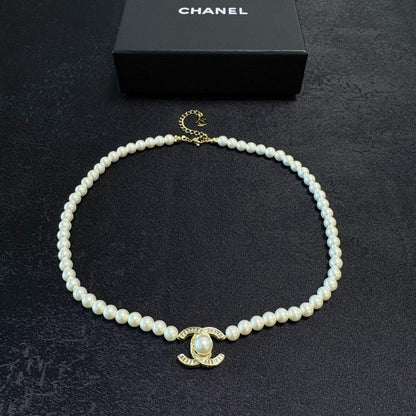 CC Pearl Gold Necklace