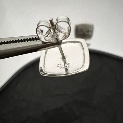 CE White Gold Earrings