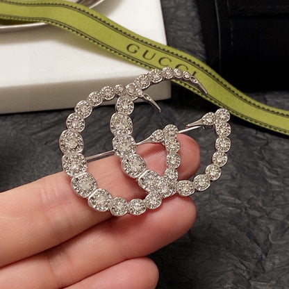 GG Crystal Brooch
