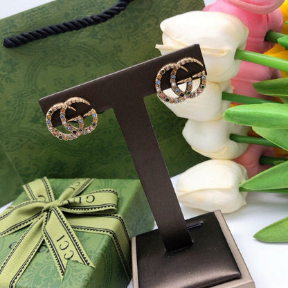 GG Color Crystal Earrings