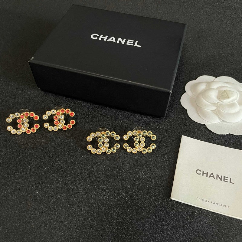 CC Red Crystal Earrings