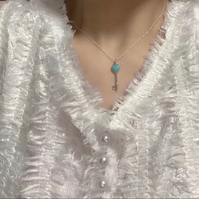 Tiff Blue Key Necklaces