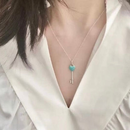 Tiff Blue Key Necklaces